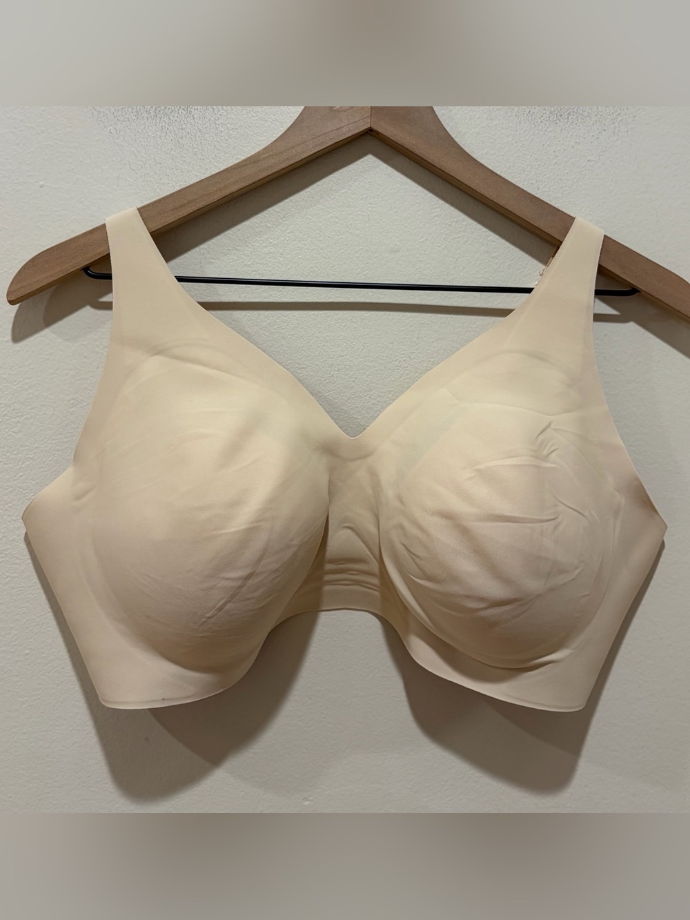 Knix Light Beige Cream Seamless Wireless Bra - Women’s Size XXL+ - comfy smooth